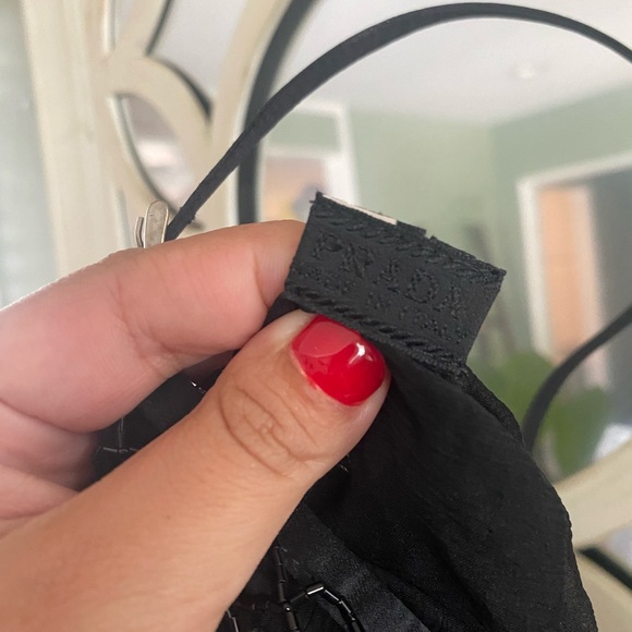 Rare Collectors Vintage Prada black beaded silk chiffon mini bag - Picture 3 of 10